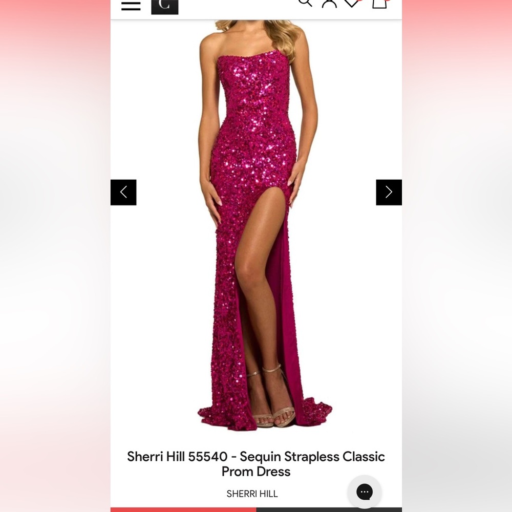 Sherri Hill 55540- Sequin Strapless Classic Prom Dress